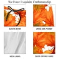 thumbnail image 4 of luoweisi Men's Beach Shorts Quick Dry Swim Trunks with Mesh Lining Maple Leaf Pumpkin XL, 4 of 5