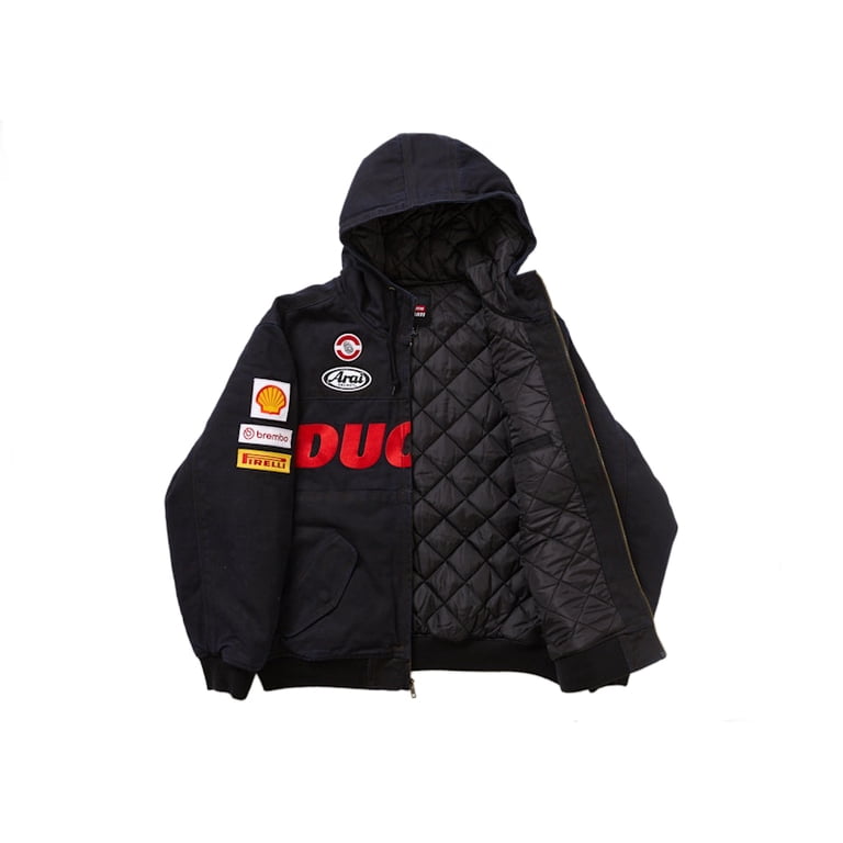 Supreme Men's Ducati Hooded Work Jacket Black, from StockX