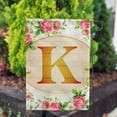 thumbnail image 3 of America Forever Spring Monogram Garden Flag Letter K 12.5 x 18 inches Double Sided Vertical Outdoor, Yard, Lawn, Beautiful Roses, Summer Floral Garden Flag, 3 of 5
