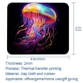thumbnail image 5 of Jellyfish Gaming Mousepad Mouse Mat Desk Mat - Square, 8.3x9.8 Inch, Non-Slip Rubber Bottom, Printed, Suitable for Office and Gaming, 5 of 6