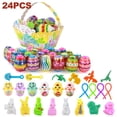 thumbnail image 1 of PENGXIANG X  16PCS Filled Design Easter Eggs for Egg Hunt  Assorted Styles  New Toys for Kids, 1 of 13