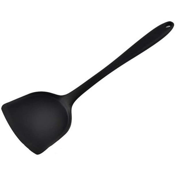 Heat Resistant Ilicone Shovel Non Stick Cooking Spatulas Kitchen Utensil 13 Inch Black Walmart Com Walmart Com