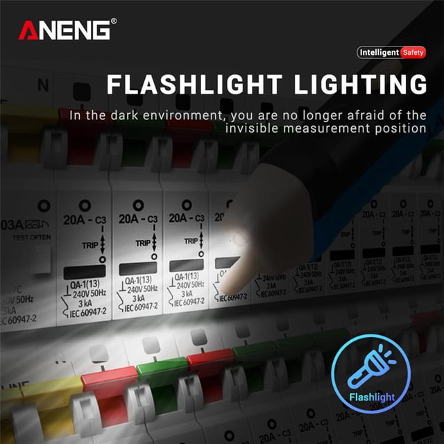 ANENG 1AC-D Pluma de prueba sin contacto 90-1000V Lápiz de prueba de inducción (Azul) Likrtyny Piezas de repuesto para herramientas