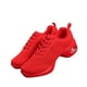 thumbnail image 2 of Zapatos de Baile de Jazz rojos para niñas, zapatillas transpirables de malla de verano 2024, aumento de Color sólido, cojín de aire de fondo suave para mujeres, danza moderna, 2 of 5