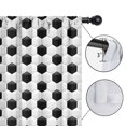 thumbnail image 4 of Blackout Kids Curtains,Black White Soccer Pattern Childrens Insulated Curtains Set Of 2,Bedroom Essentials,Toddler Room Decor 52"x63", 4 of 5
