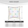 thumbnail image 4 of ZNDUO Colorful Plaid Floral Throw Pillows, Throw Pillows for Couch-Indoor Decorative Pillows,18"x18", 4 of 8