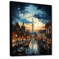 thumbnail image 2 of Designart "Skyline In Germany Berlin wall decor I" Germany Floater Framed Wall Decor, 2 of 7