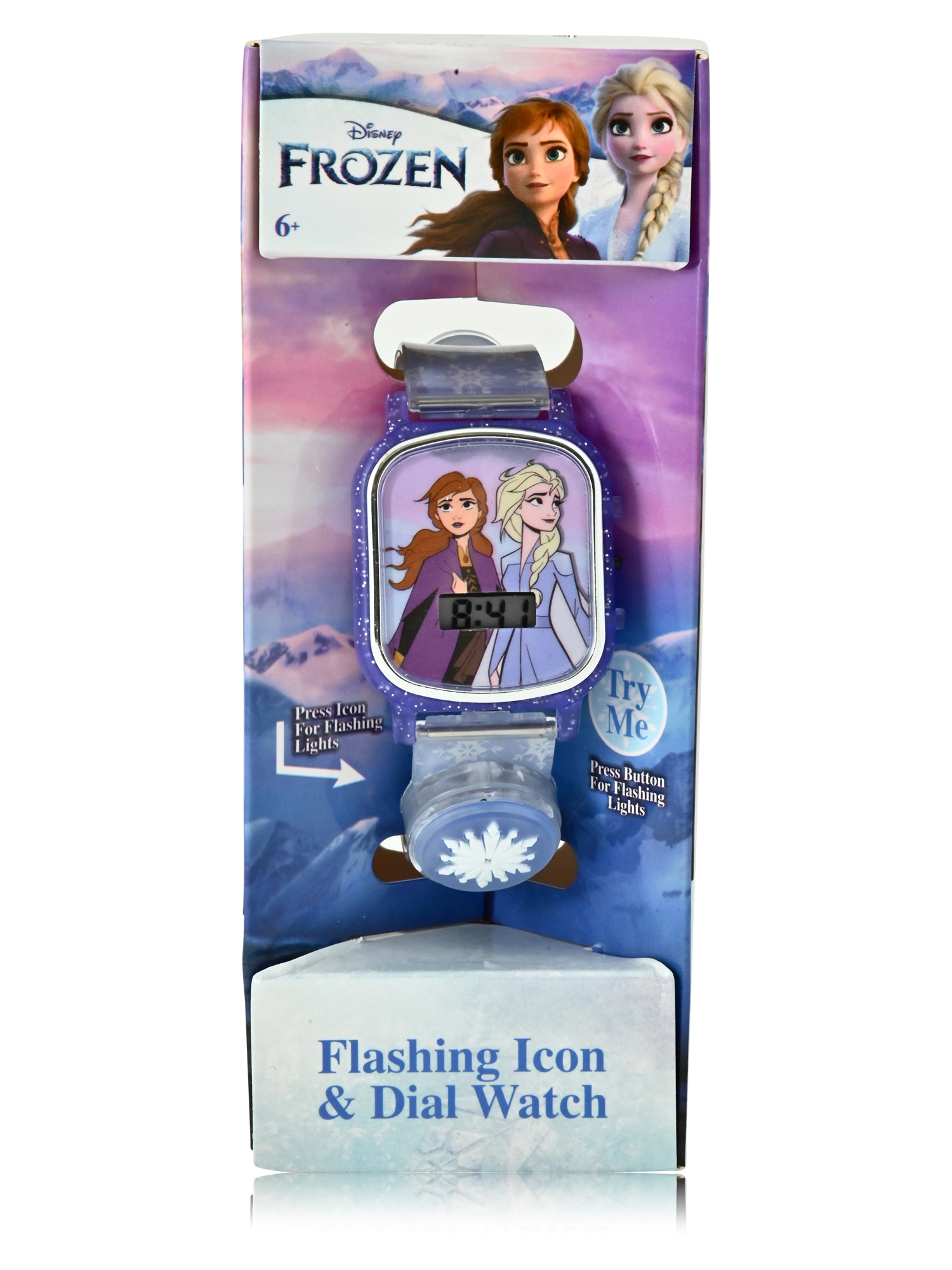 Disney Frozen Female Child LCD Watch with Flashing Lights on a Silicone Strap (FZN4954WM) - image 3 of 3