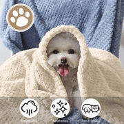 Beige Throw Blankets, Faux Fleece Throws for Couch Bed, 3D Waffle Jacquard Decorative Blankets, Cozy Soft Lightweight Fuzzy Flannel Blanket Suitable for All Seasons