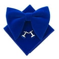 thumbnail image 1 of Velvet Classic Bow Tie for Formal Wear Timeless Solid Color Retro Korean Style Accessory for Weddings and Events 2PCS, 1 of 3