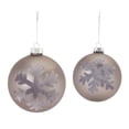 thumbnail image 2 of Melrose 86449 Ball Ornament, Set of 2, 5-inch Diameter, Glass, 2 of 6