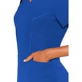 thumbnail image 4 of Med Couture Peaches Women's 8434 V-Neck Top -Royal-Medium, 4 of 5
