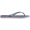 thumbnail image 2 of Havaianas Women's Slim Iridescent Flip Flop Sandals, Quiet Lilac, Size 9/10, 2 of 5