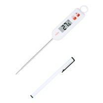Unique Bargains Digital Instant Read Cooking Extra Long Probe Thermometer White