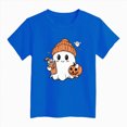 thumbnail image 5 of TOWED22 Spooky Season Shirts for Toddler Baby Boys Girls Halloween T-Shirt Ghost Graphic Tees Short Sleeve Tops,Blue,2-3 Y, 5 of 5