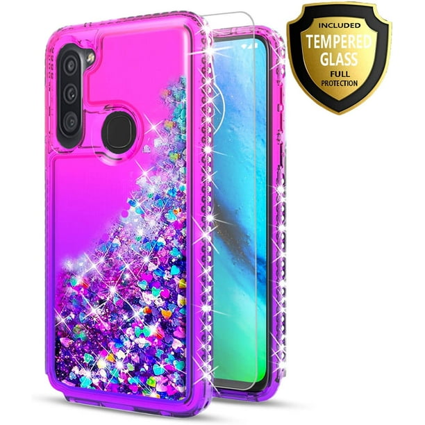 Samsung Galaxy A11 Phone Case, with [Tempered Glass Protector Included