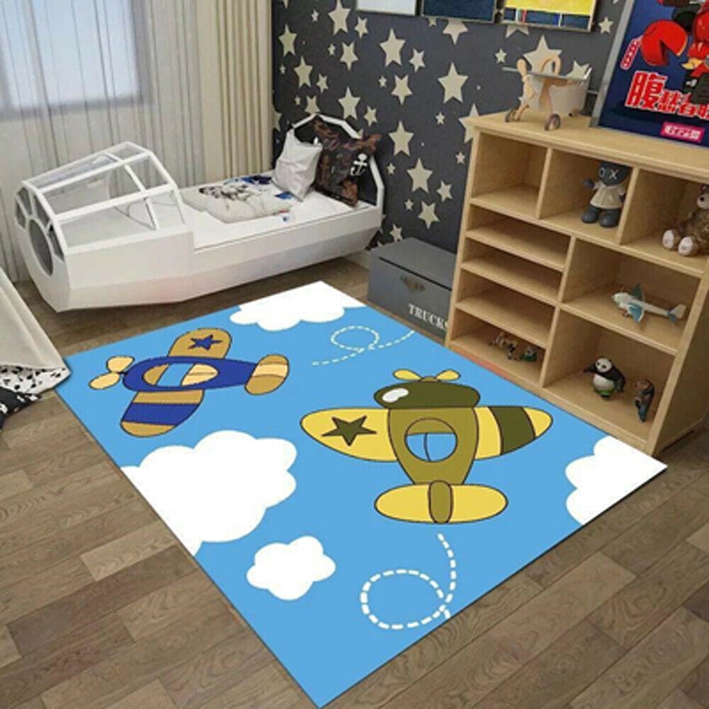 Happybuy Children Crawling Mat 6.5 x 7.8 Ft Plush Foam Bedroom Mat Yellow Memory Foam Area Rug for Crawling Babies 