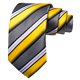 thumbnail image 4 of Corbata Barry.Wang Amarillo Negro a Rayas en Set de Seda 150 cm, 4 of 5