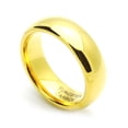 thumbnail image 2 of 7MM Comfort Fit Tungsten Carbide Wedding Band High Polish Domed Gold Tone Ring (7 to 15), 2 of 5