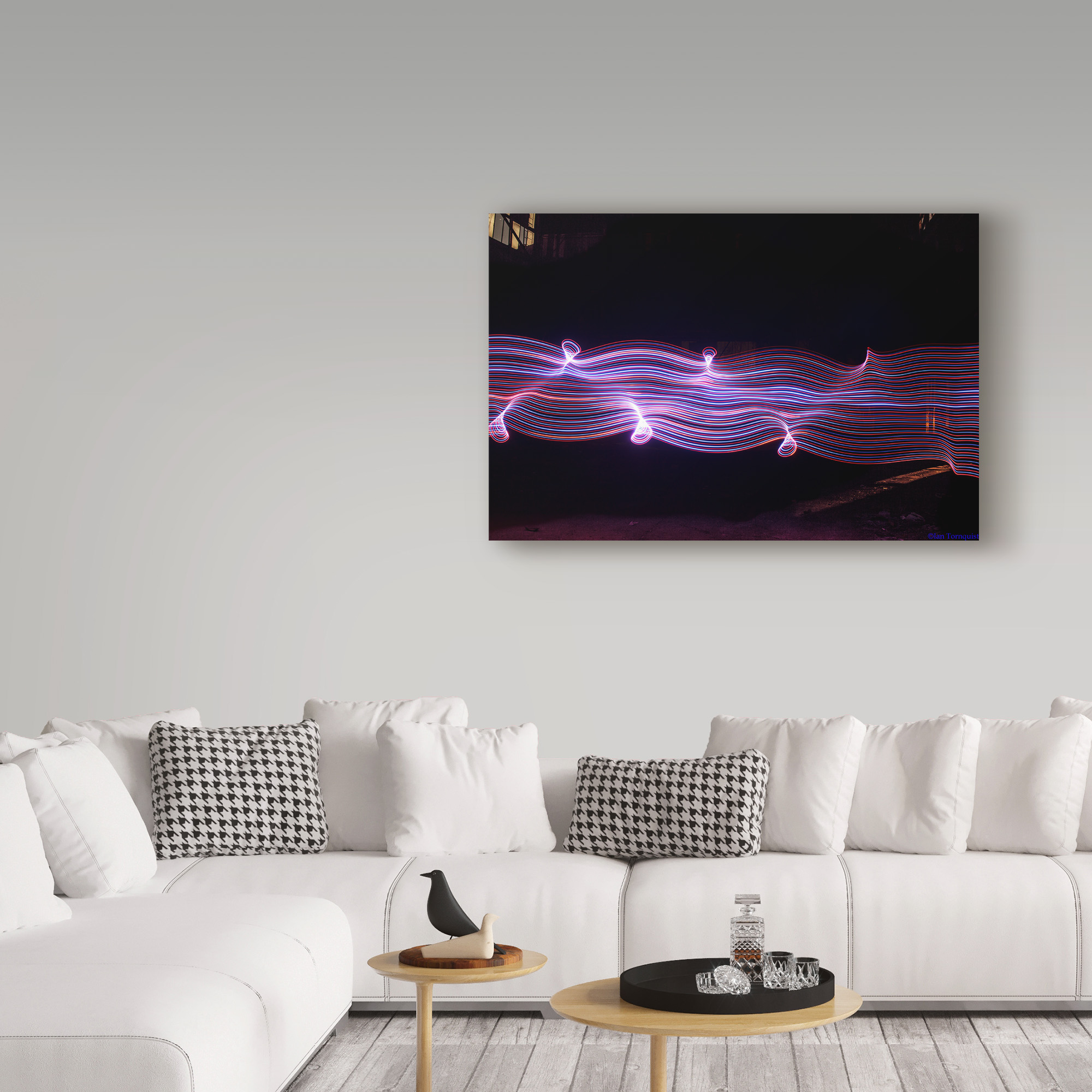 Trademark Fine Art 'Warped Light Wall' Canvas Art by Ian Tornquist