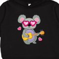 thumbnail image 3 of Inktastic Koala Cute Girls Guitar Toddler Hoodie, 3 of 4