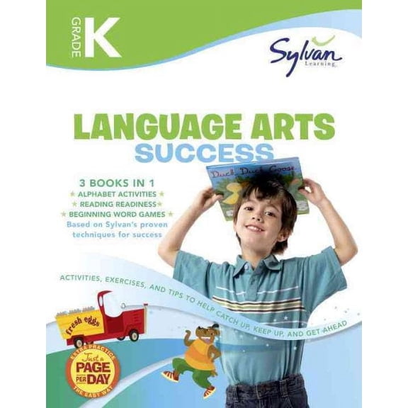 Sylvan Language Arts Jumbo Workbooks: Kindergarten Jumbo Language Arts Success Workbook : 3 Books in 1 --Alphabet Activities; Reading Readiness; Beginning Word Games; Activities, Exercises, and Tips to Help Catch Up, Keep Up, and Get Ahead (Paperback)