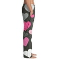 thumbnail image 4 of Resicozy Men's Valentine Pajama Pants Soft Lightweight Heart Print Lounge Sleep Bottoms with Pockets Drawstring Hot Pink 3XL, 4 of 7