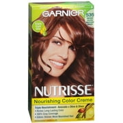 garnier nutrisse haircolor 415 raspberry truffle soft mahogany dark