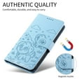 thumbnail image 3 of For Google Pixel 9a Dog Embossing Leather Phone Case with RFID Blocking Card Slot Wallet Magnetic Clasp Lanyard Flip Stand Case,blue,For Google Pixel 9a, 3 of 8