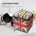 thumbnail image 2 of GOOHOCHY Almacenamiento otomano hogar plegamiento taburete otomano taburete de patrones de bandera británica, 2 of 7