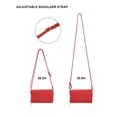 thumbnail image 6 of Spencer Womens Wallet Purse Small Crossbody Shoulder Bag Leather Cellphone Bag Ladies Clutch Handbag with Removable Strap, Red, 6 of 9