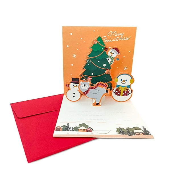 Binwennn Mentor Ornament Metal for Yard Christmas Greeting Card Three- Small Card Blessing Card