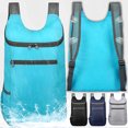 thumbnail image 5 of Men's and Women's Outdoor Sports Waterproof Foldable Backpack Large Capacity Portable Camping and Hiking Day Bag (Gray), 5 of 7