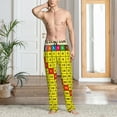 thumbnail image 2 of Yiaed Multiplication Table2 Print Men's Lounge Pants, Loose PJ Bottoms, Long Pajama Pants for Men-XX-Large, 2 of 6