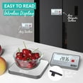 thumbnail image 6 of Baker's Secret Kitchen Scale 33lbs Wireless Display, 2X Magnets Support, USB-C Charging Compatible, Magnetic Conversion Chart Included, Extra Accurate and Easy to Use, Silver, 6 of 7