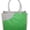 Green, variant on Eco-friendly Jute Shopping Tote with Accent Front Pocket 13.5" X 15.5" X 6.25" Ivory