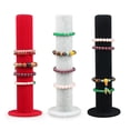 thumbnail image 2 of JUNTEX Velvet Vertical Tower Jewelry Bracelet Display Stand Bangle T-Bar Display Holder Rack Closet Organizer Tower Holder, 2 of 18
