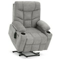 thumbnail image 2 of MCombo Power Lift Recliner Chair with Extended Footrest for Elderly People, Fabric 7287 (Light Grey, Medium-Regular), 2 of 8