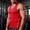 Red, variant on Men's Stringer Tank Tops Sleeveless Crew Neck Plain Gym Workout Bodybuilding Fitness Muscle T-Shirts Red