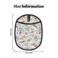 thumbnail image 3 of Pofeuu Fastfood 2 Print Silicone Pot Mat Mitten With Hanging Loop Heat Resistant Oven Mitts Non-Slip Bbq Baking Smoking Potholders, 3 of 7