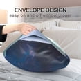 thumbnail image 4 of Yayeee Pillowcase Queen Size Set of 2 Satin Wrinkle Resistant Pillow Case, Blue Planet, 4 of 7