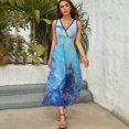 thumbnail image 5 of Mermaid Glitter Fish Scale Girls Sleeveless Dress Woman Fashion Long Dresses Women's Summer Suit Dress 2025, 5 of 7