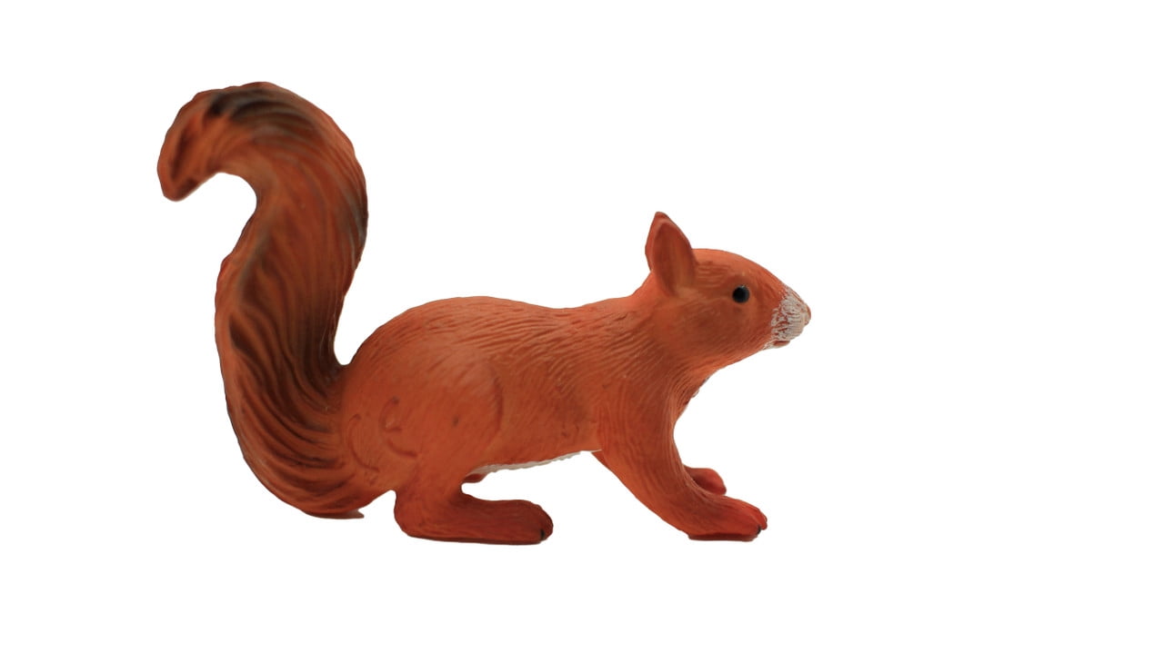 Squirrel Realistic Small Toy Model Plastic Replica Forest Animal, Kids