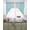 LightBLue Beige, variant on Yellow Beige Striped Swag Curtains for Living Room/Bedroom Windows, Modern Farmhouse Retro Lines Kitchen Curtains and Valances Set 36 Inch Length, Light Filtering Swags Valance Curtain Panels