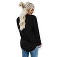 thumbnail image 4 of MLANM Sweatshirts for Women Crewneck Casual Long Sleeve Shirts Tunic Tops, S Black, 4 of 7