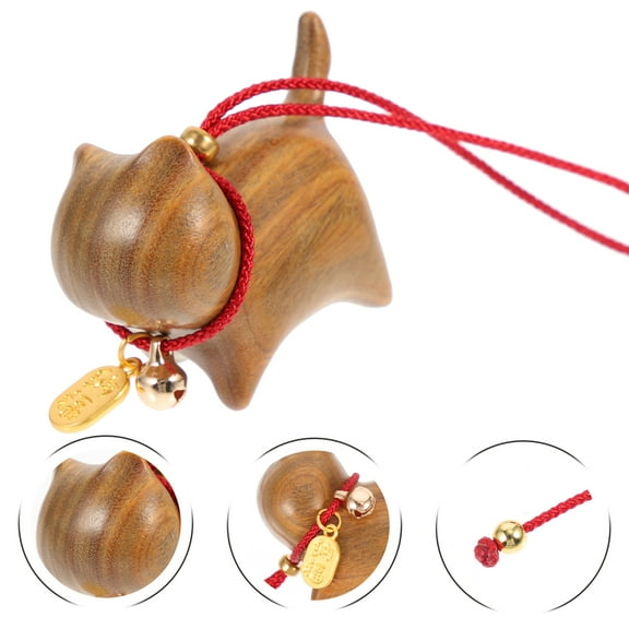 PartyKindom Cat Adornment Cat Car Pendant Light Brown 1Pack