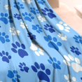 thumbnail image 3 of Blue Dog Paw Footprint Blanket,Comfortable Soft Lamb Wool Throw Blanket,All Season,Warm Lightweight Blankets for Sofa Bed Couch Living Room Chair,30"x40", 3 of 4