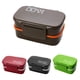 thumbnail image 3 of Caja De Almuerzo Portátil A Prueba De Envase De Capa Doble Caja De Picnic De Hojalata Burdeos Soledad Contenedor de almuerzo, 3 of 10