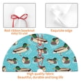 thumbnail image 4 of Yiaed Mallard Ducks Swimming In The Lake Print Christmas Tree Skirt , Tree SkirtsTree Mat for Christmas Winter Holiday Indoor Decorations-48", 4 of 7