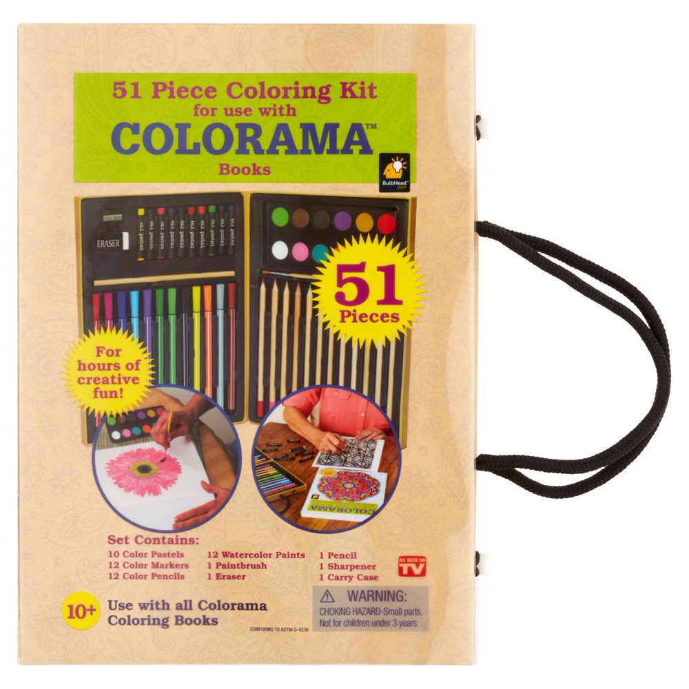 Colorama Books Coloring Kit, 51 count - Walmart.com - Walmart.com